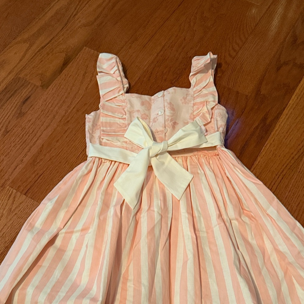 Darling Mae by Ric Rac & Ruffles Pink Stripe Ruffled Sundress - Picture 5 of 6